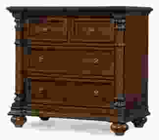 Hooker Furniture Leesburg Three-Drawer Nightstand in Mahogany 5381-90016