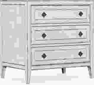 Hooker Furniture Sanctuary 2 Anastasie 3 Drawer Nightstand in Blanc 5865-90216-02