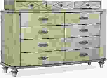 Hooker Furniture Sanctuary 2 Diamont 11 Drawer Dresser in Silver 5875-90002-95 PROMO