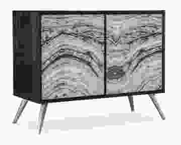Hooker Furniture Melange Rockee Two Door Chest in Black 628-85648-98