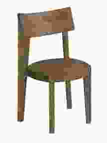 Coast to Coast Imports Sequoia Dining Chair in Light Brown (Set of 2) 75357