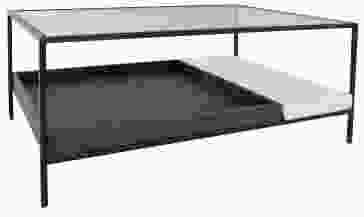 Dovetail Furniture Erasmo Coffee Table in Gunmetal BB029