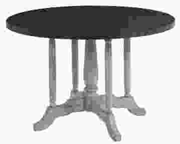 Progressive Furniture Winslet Round Dining Table in Gingerbread/White D547-10B/10T