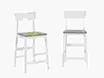 Progressive Furniture Christy Counter Dining Chair in Oak/White D878-63 (Set of 2)