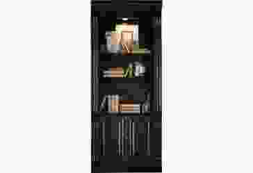 Hooker Furniture Telluride Bunching Bookcase with Door in Black