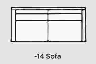 Ambella Home Profiles Plus Sofa in Walnut 4106-14