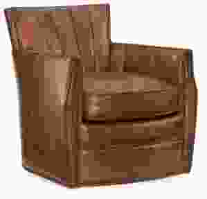 Hooker Furniture Carson Swivel Club Chair in Brown CC492-SW-086