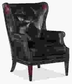 Hooker Furniture Maya Wing Club Chair in Brown CC513-089