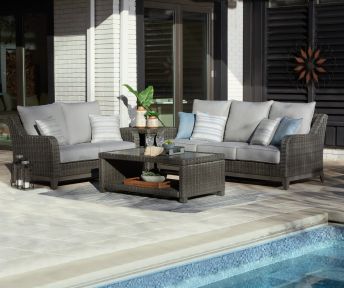 Elite Park 2 Piece Outdoor Seating - Gray