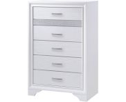 Coaster Furniture Miranda 5 Drawer Chest in White CLEARANCE