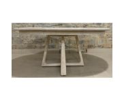 Riverside Carmella Round Dining Table in Pebble Oak 25052