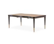 AICO Malibu Crest Rectangular Dining Table in Crotch Mahogany 9007000-411