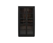 Moti Furniture Fernious Tall Wine Cabinet in Dark Gray