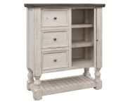 IFD Stone 3 Drawer Chest Antique White IFD4690CHT