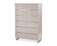 AICO Marin 6-Drawer Chest in Greige KI-MRIN070-139