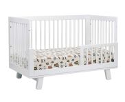 Babyletto Hudson 3-in-1 Convertible Crib with Toddler Rail in White M4201W