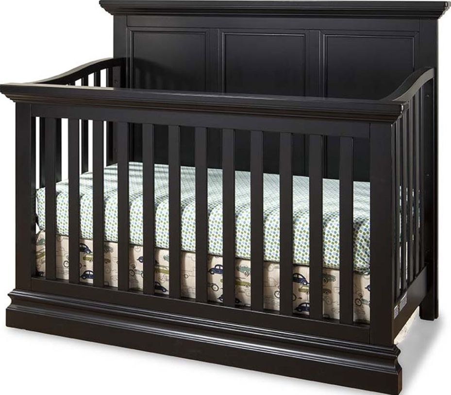 Westwood Design Pine Ridge Convertible Crib in Black PR CR 8004NR BLK