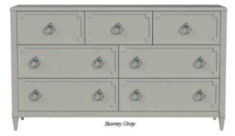 My Home Furnishings Whitehaven 7 Drawer Dresser in Stormy Gray 1016-102