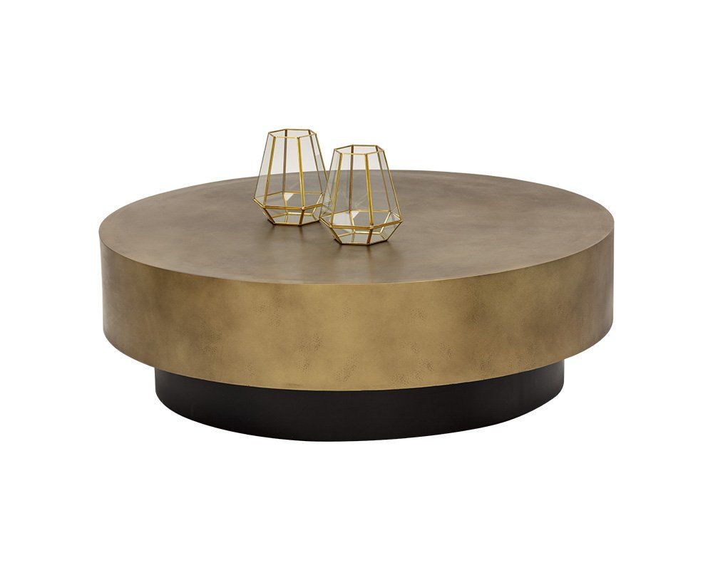 SUNPAN Bernaby 3Pieces Coffee Table Set in Antique Brass/Black