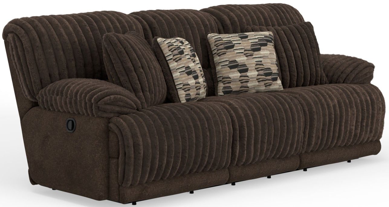 Large image Catnapper Hollifield Reclining Sofa in Chocolate 1081