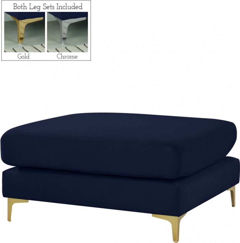 Meridian Furniture Julia Velvet Modular Ottoman Meridian Furniture Julia Velvet Modular Ottoman
