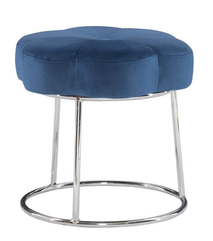 Shop Linon Seraphina Stool Navy ST006NVY01ASU at EmmaMason