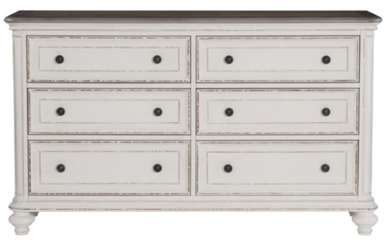 Homelegance Baylesford 4pc Panel Bedroom Set in Antique White