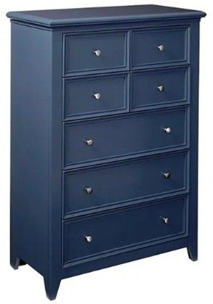 blue 5 drawer dresser Monaco Bleu 5 Drawer Chest – Lineage Collections