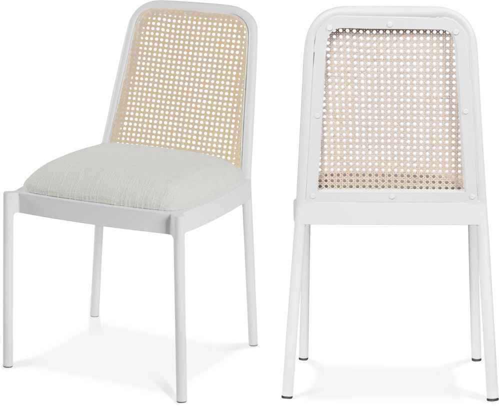 Meridian Furniture Atticus Boucle Fabric Dining Chair Meridian Furniture Atticus Boucle Fabric Dining Chair
