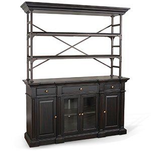 Sunny Designs Scottsdale Buffet and Hutch in Black Walnut 1952BW PROMO