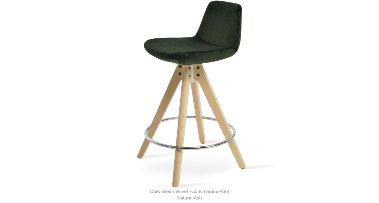 SohoConcept Pera Pyramid Swivel Counter Stool - Thumbnail 2