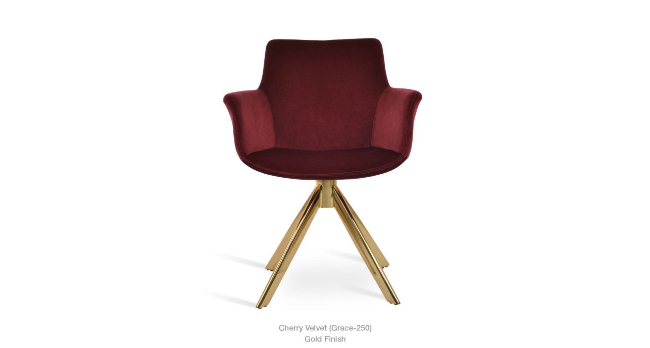 SohoConcept Bottega Sword Swivel Armchair - Thumbnail 2