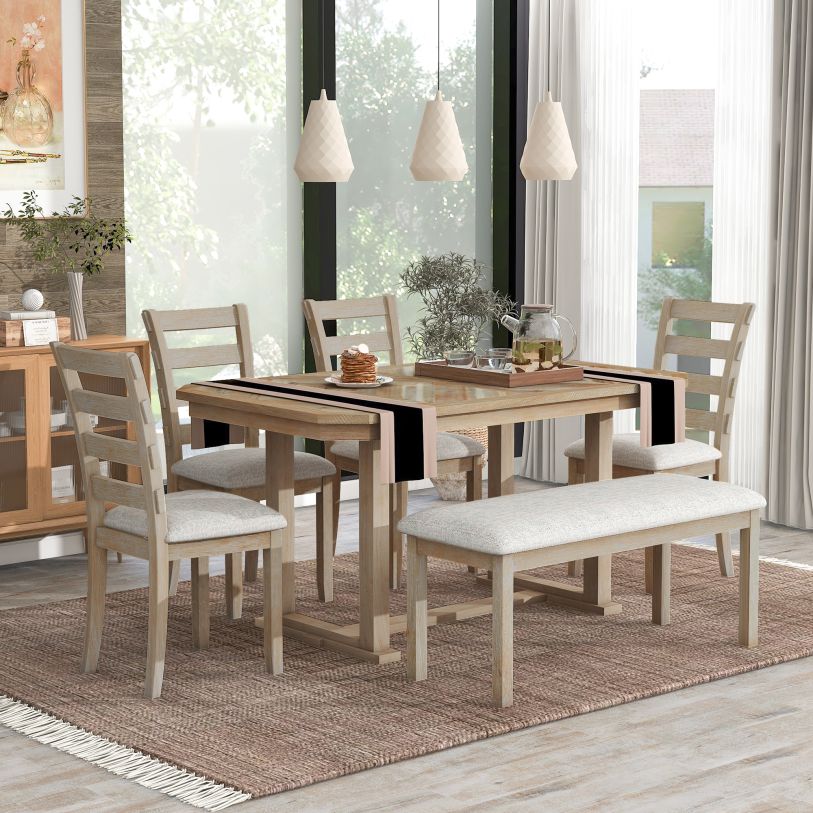 coleman beauty&youth CHAIR　TABLE SET Caster Chair Company 7-Piece 42x[54/72] Caster Dining Set