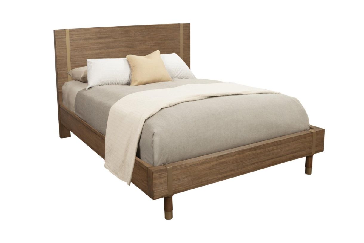 Large image Alpine Furniture Easton Queen Platform Bed in Sand 2088-01Q  PROMO