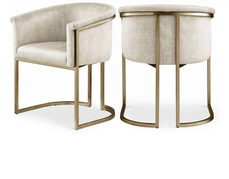 Meridian velvet on sale dining chair