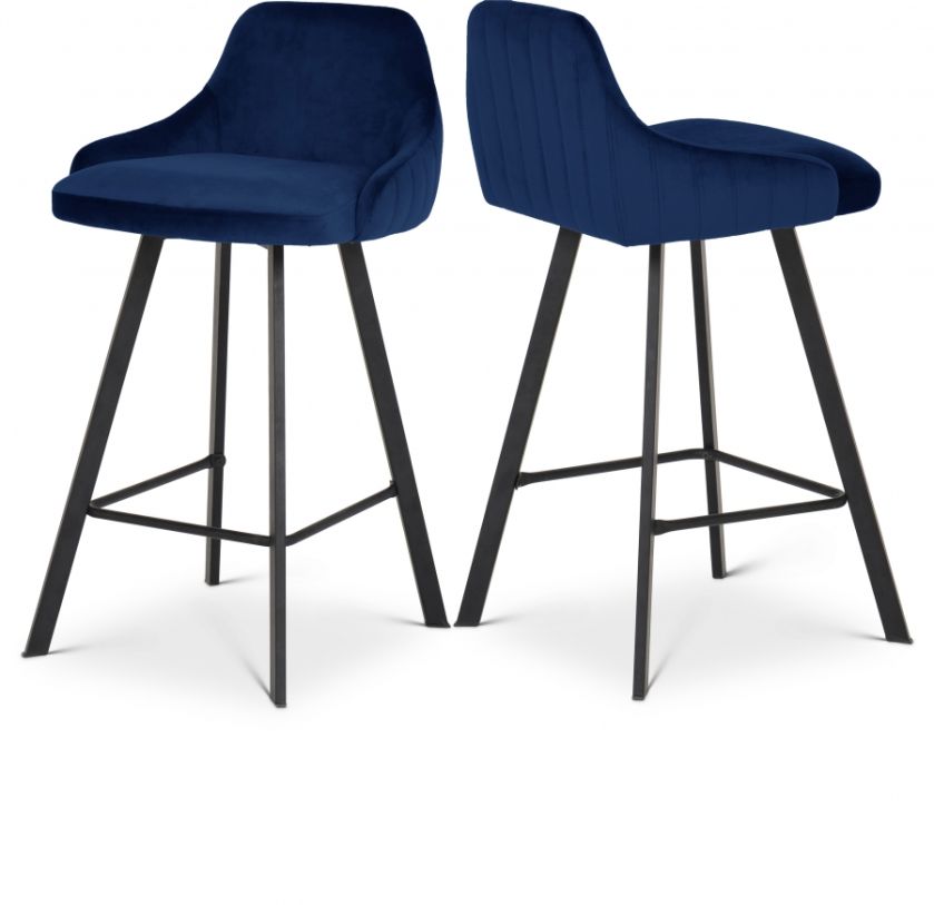 Meridian Furniture Viviene Velvet Counter Stool Meridian Furniture Viviene Velvet Counter Stool