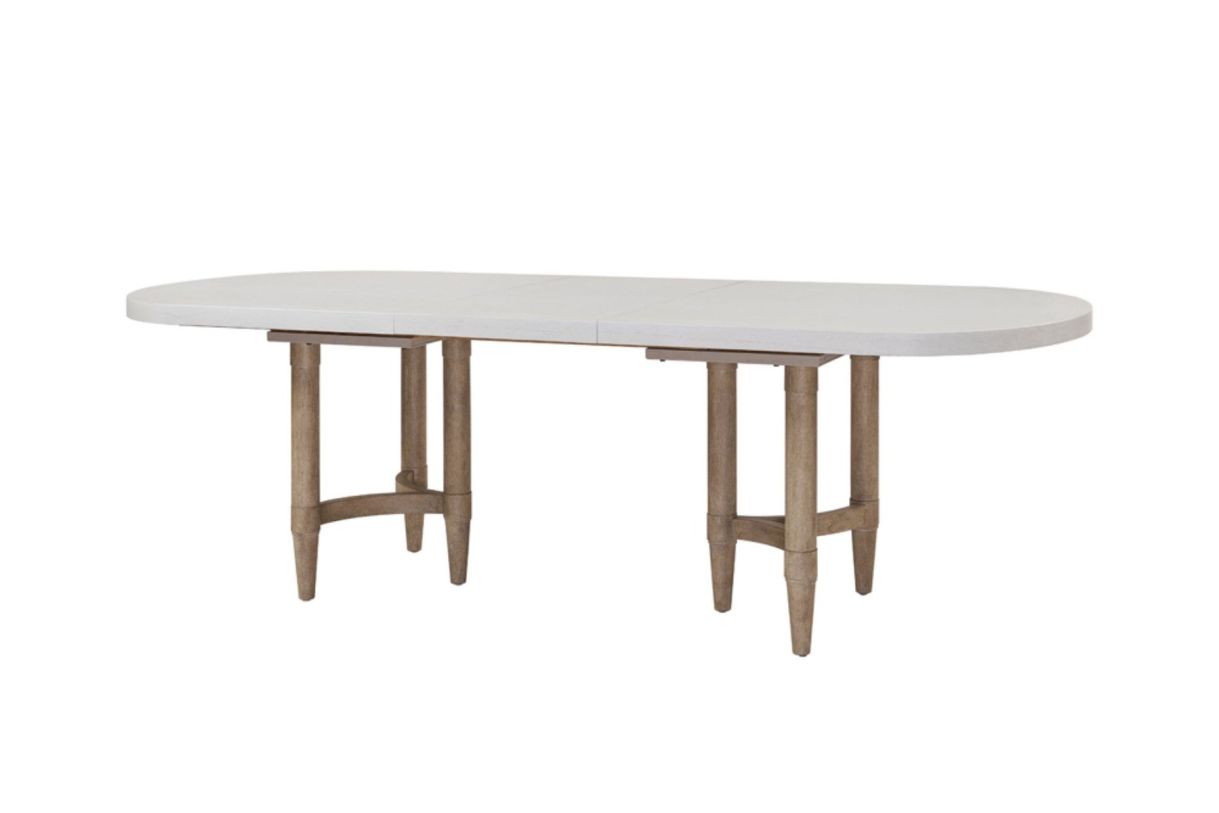 Large image Emma Mason Signature Timog Park Pillar Dining Trestle Table in Sand