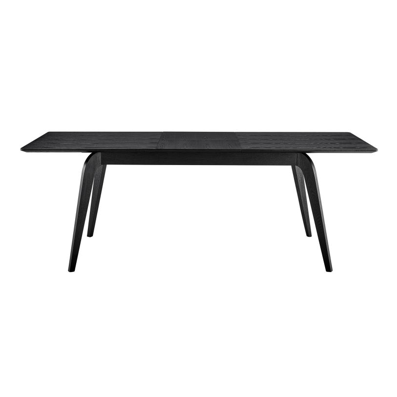 Large image Euro Style Lawrence Extension Table in Matte Black 38934-BLK