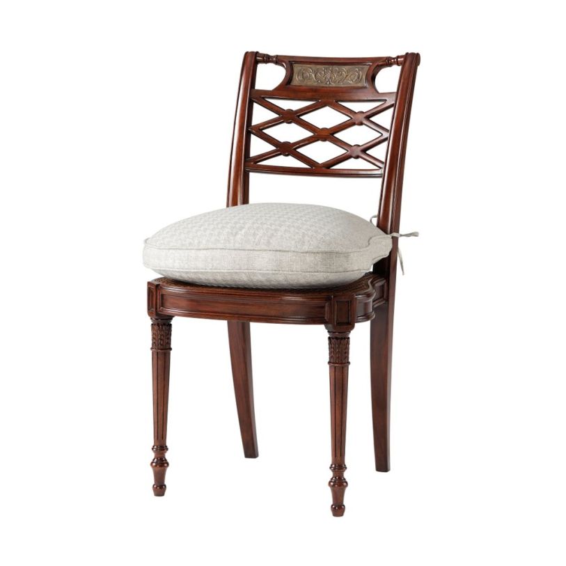 Theodore Alexander Adorned with Silk Bows Side Chair (Set of 2 
