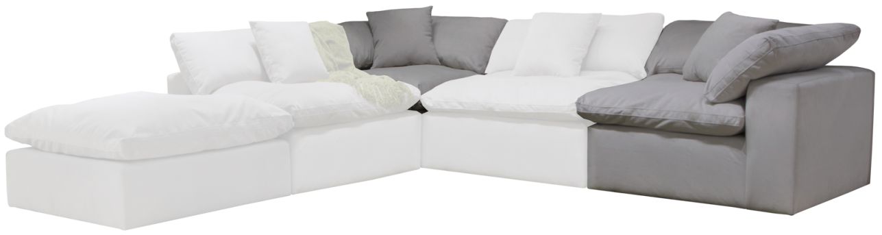Posh dove modular store sectional