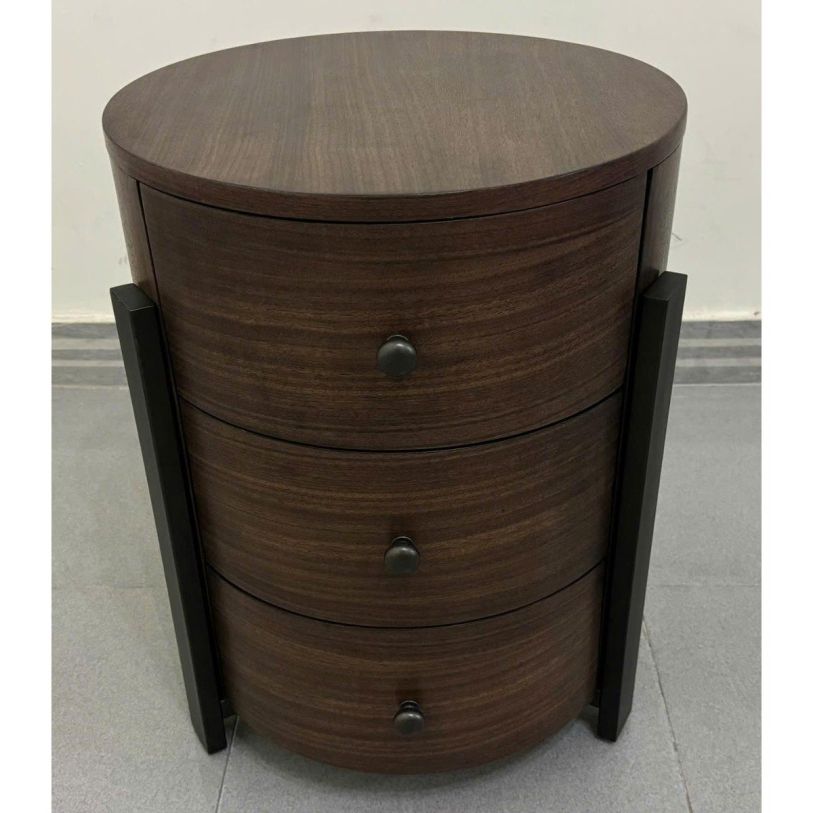 Large image Riverside Nova Chairside Table in Nouveau Walnut 46412
