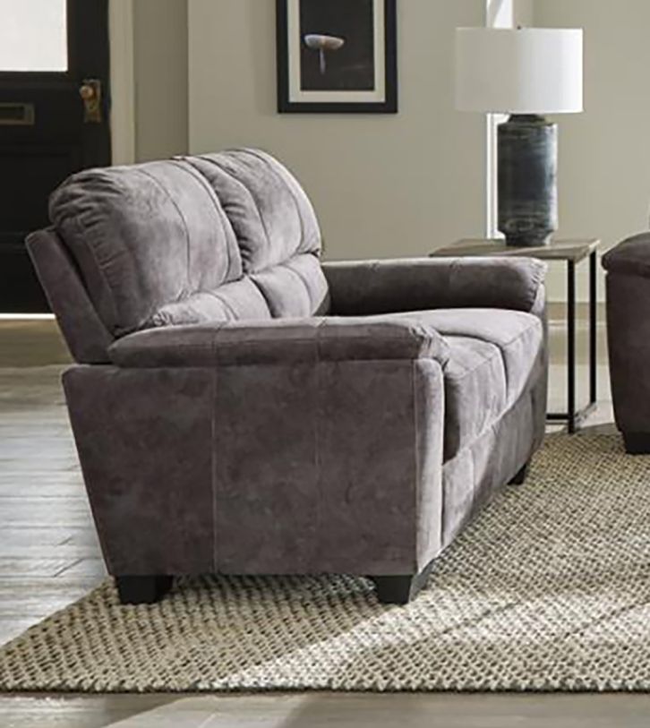 Coaster Furniture Hartsook Upholstered Pillow Top Arm Loveseat in Gray 509752
