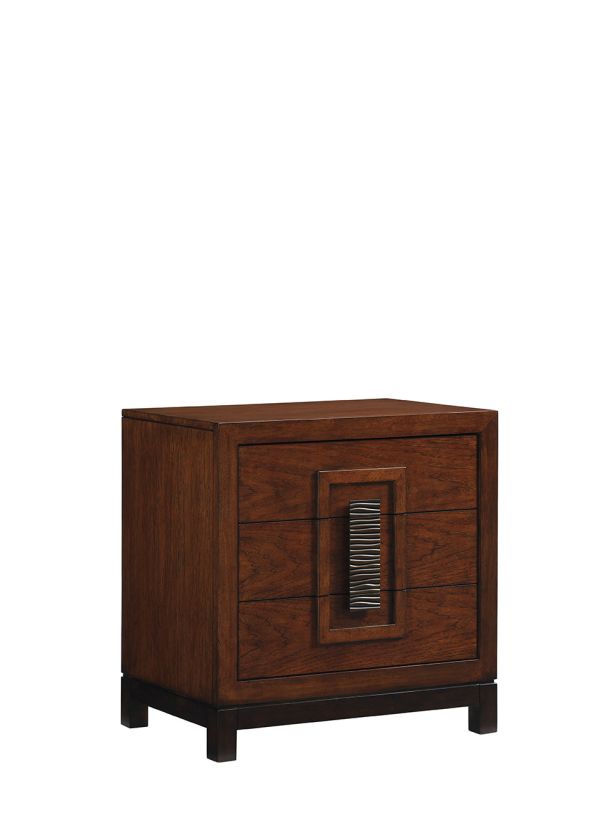 Tommy Bahama Home Island Fusion Isabela Nightstand in Dark Walnut