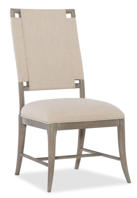 Large image Hooker Furniture Affinity Upholstered Side Chair (Set of 2) in Gray 6050-75410-GRY