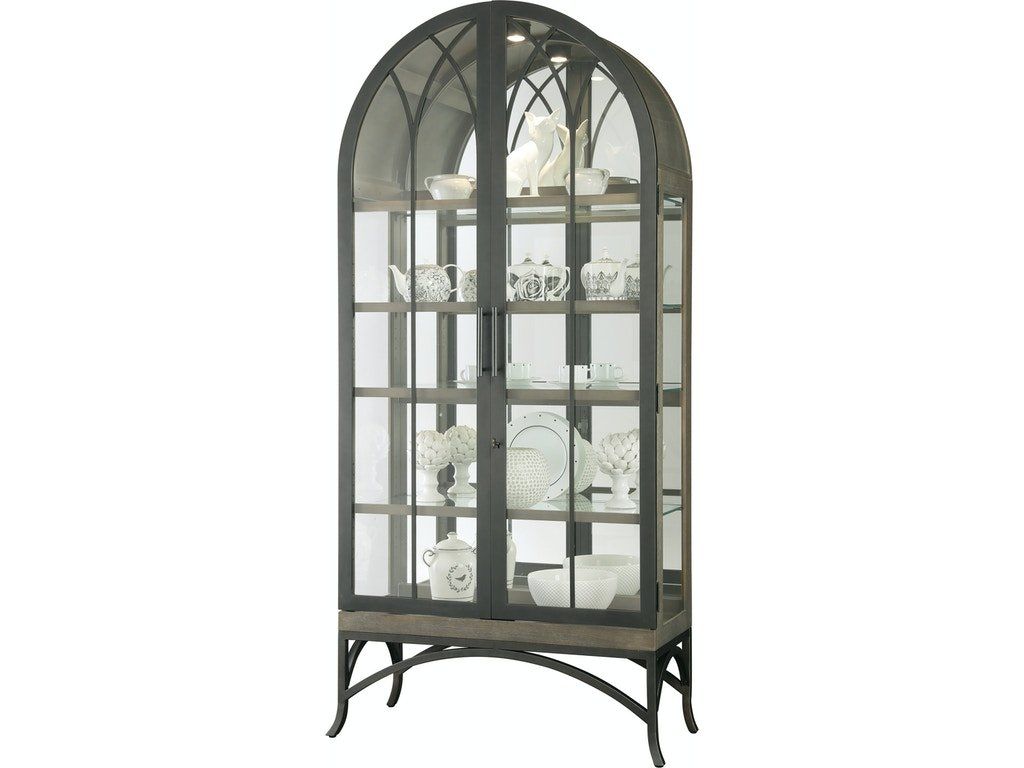 Howard Miller Ramona Curio Cabinet Smoke Grey 680700