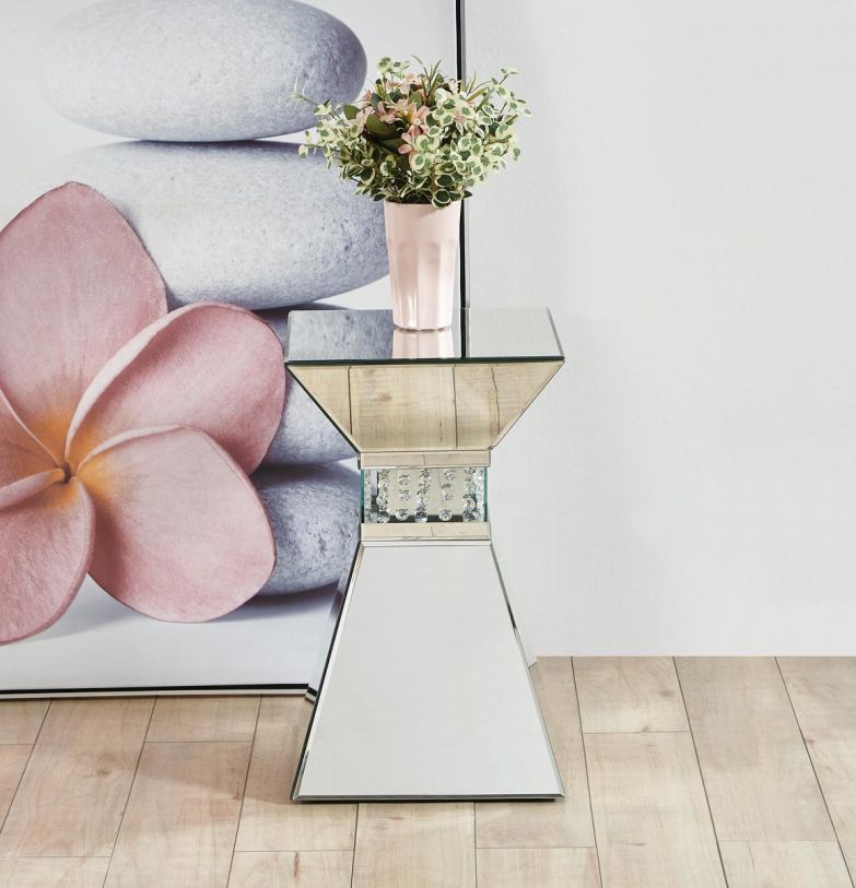 Elegant Furniture and Lighting Crystal End Table - Thumbnail 2
