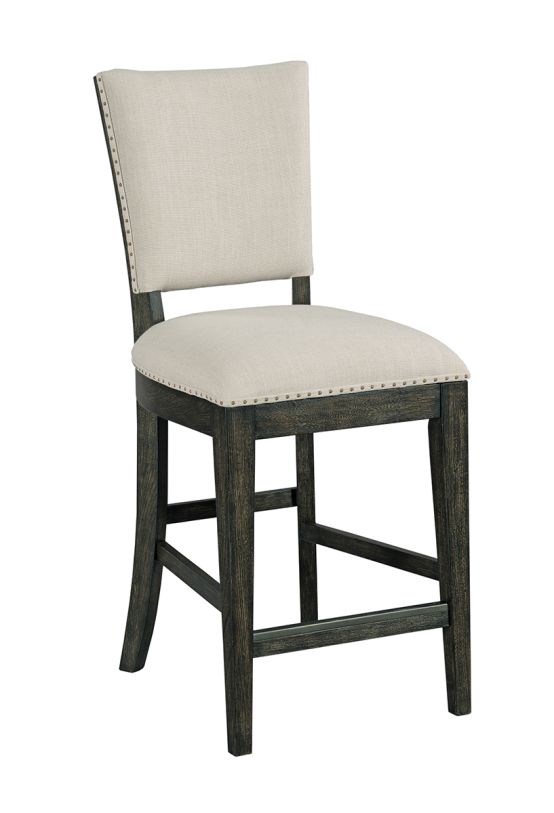 Kincaid Plank Road Kimler Counter Height Chair in Charcoal (Set of