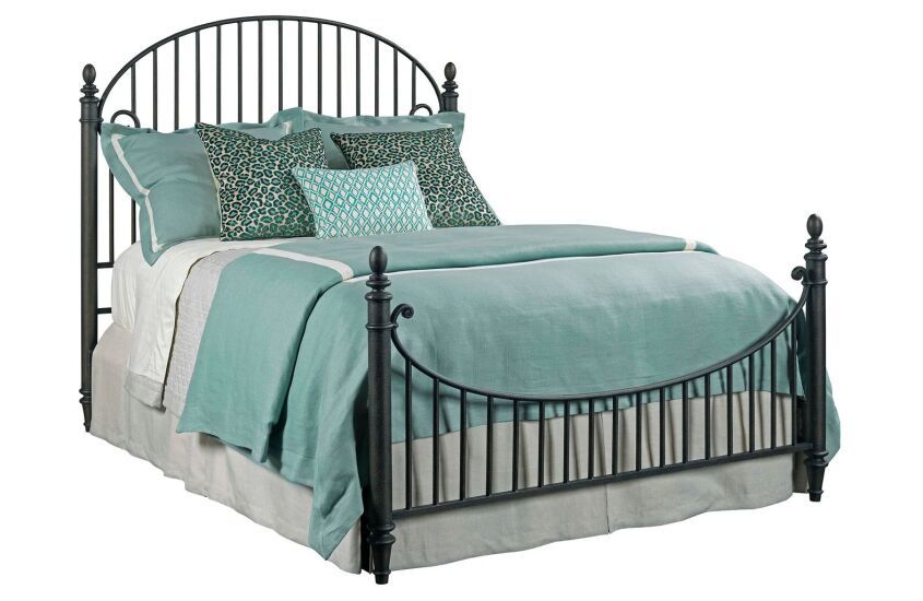 Large image Kincaid Weatherford-Heather Caitlin Queen Metal Bed in Black 76-125P  CODE:UNIV26 for 26% Off