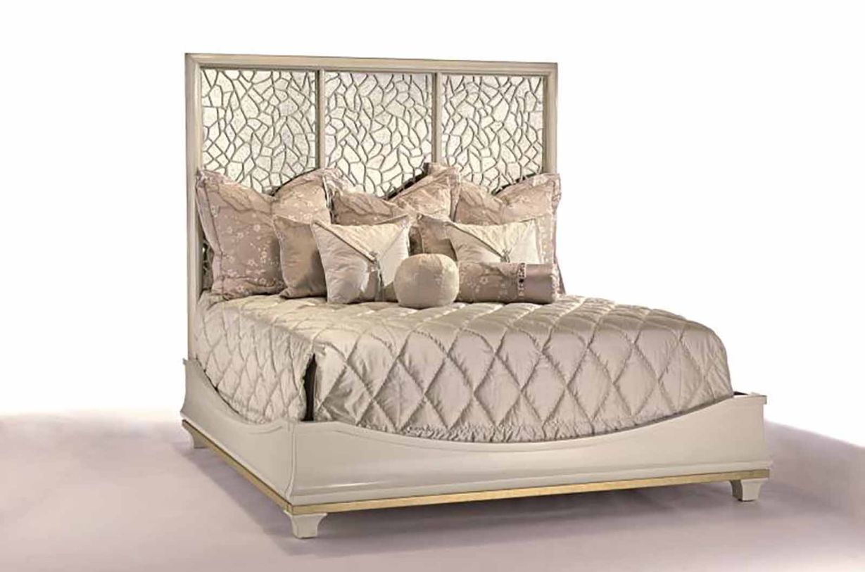 Large image Maitland-Smith Bolero King Panel Bed in Silver 88-0411 CLOSEOUT