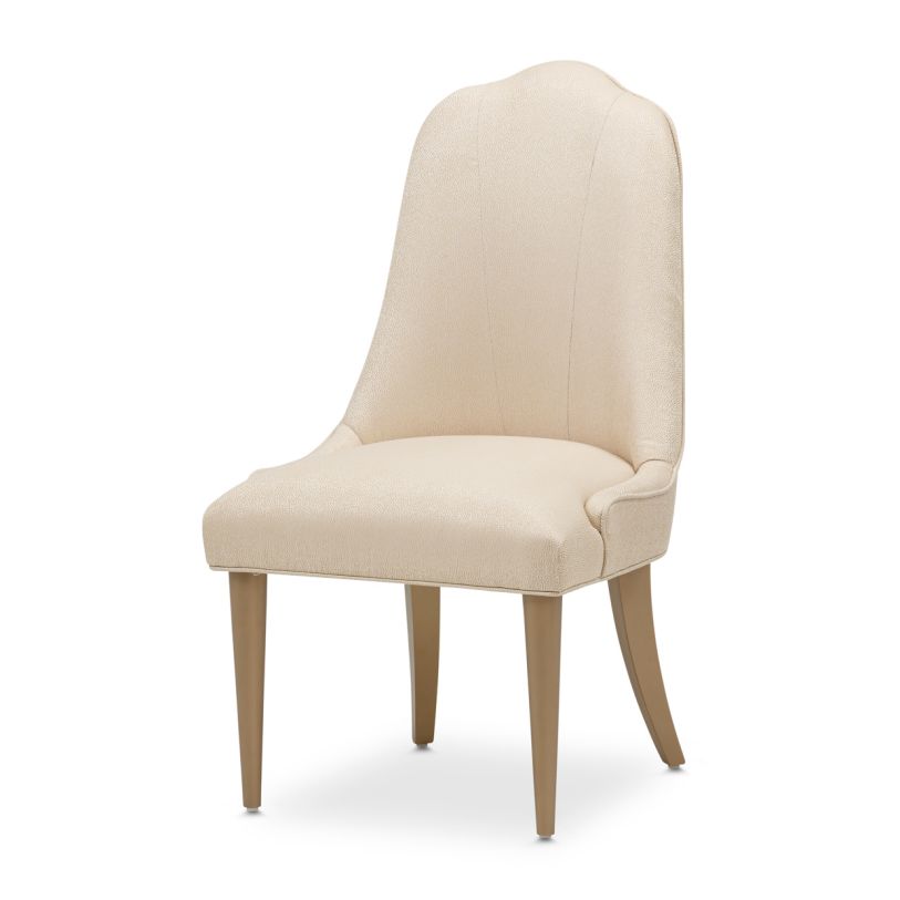 Large image AICO Malibu Crest Side Chair in Crotch Mahogany (Set of 2) 9007003-824